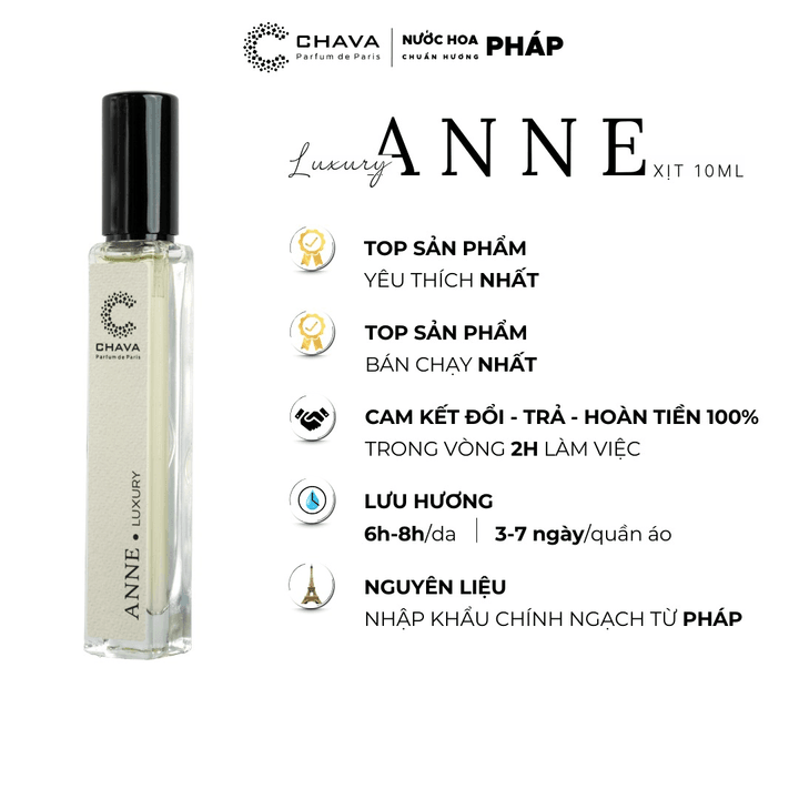 Nước Hoa Nữ Chava Luxury Anne 10ml - hinh 02