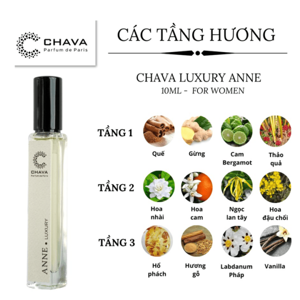 Nước Hoa Nữ Chava Luxury Anne 10ml - hinh 04