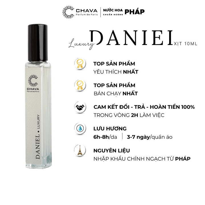 Nước Hoa Nam Chava Luxury Daniel 10ml - hình 02