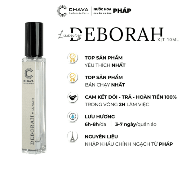 Nước Hoa Nữ Chava Luxury Deborah 10ml - hình 02