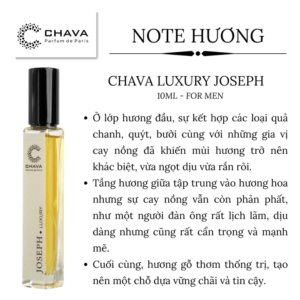Nước Hoa Nam Chava Luxury Joseph 10ml - hình 05