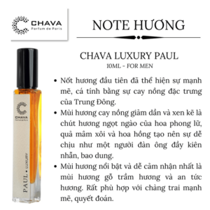 Nước Hoa Nam Chava Luxury Paul 10ml - hinh 05