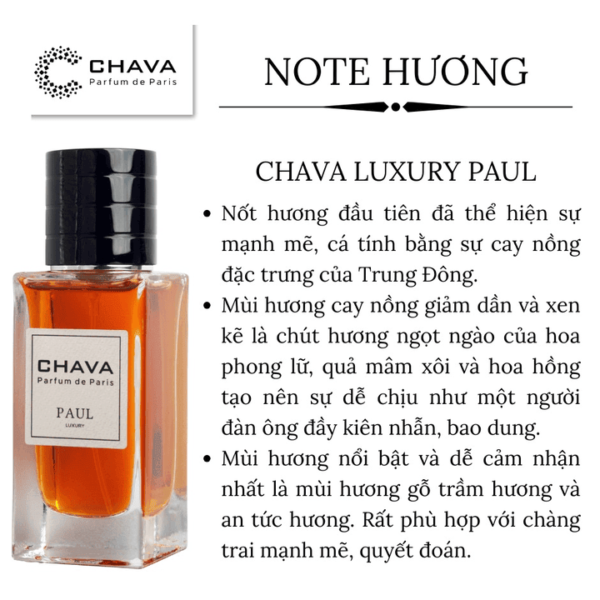 Nước Hoa Chava Luxury Paul 50ml - hinh 05