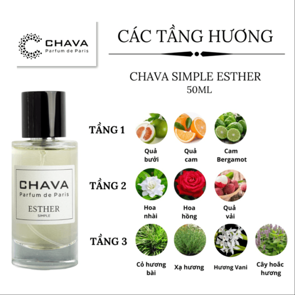 Nước Hoa Chava Simple Esther 50ml - hinh 04