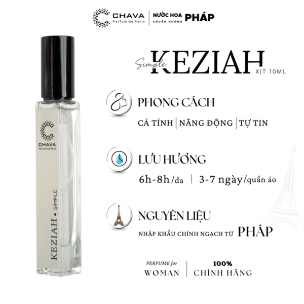 Nước Hoa Nữ Chava Simple Keziah 10ml - hinh 03