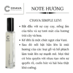 Nước Hoa Nam Chava Simple Levi 10ml - hinh 05