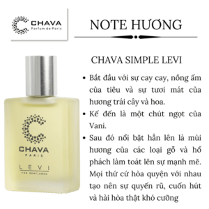 Nước Hoa Nam Chava Simple Levi 15ml - hinh 05