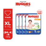 Combo 4 Gói Tã/ Bỉm Quần Huggies Skincare Mega Jumbo - hinh 03