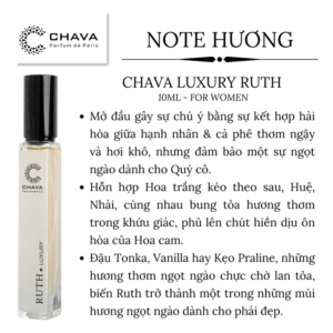 Nước Hoa Nữ Chava Luxury Ruth 10ml - hinh 05