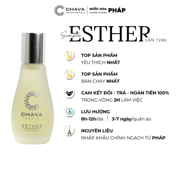 Nước Hoa Nữ Mini Simple Esther 12ml - hinh 03