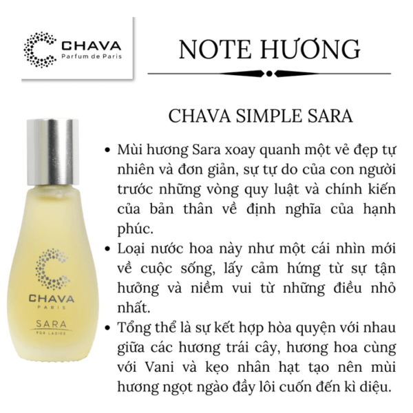 Nước Hoa Nữ Mini Simple SARA 12ml - hinh 05