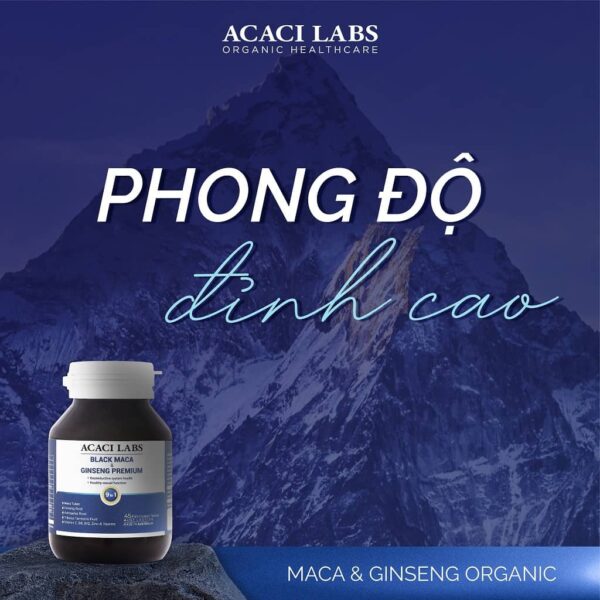 Acaci Labs Black Maca và Ginseng Premium Australia (hộp 45 viên) - hình 03