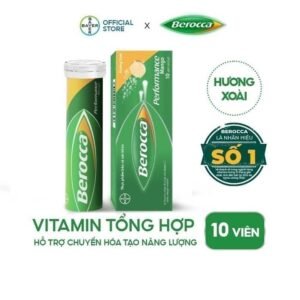 Viên sủi Berocca Performance bổ sung vitamin và khoáng chất - hinh 01