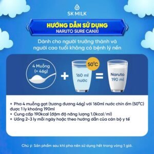 Thực phẩm dùng cho chế độ ăn đặc biệt Naruto Sure Canxi - hinh 07