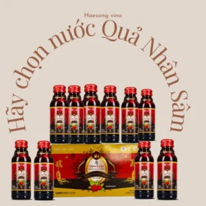 nước uống quả sâm dạng chai