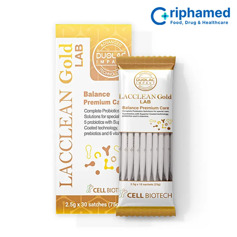 Men vi sinh Lacclean Gold LAB- Men vi sinh cho trẻ em và người lớn