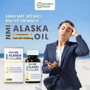 NMI ALASKA OIL USA – Viên nang mềm dầu cá Alaska - hinh 04