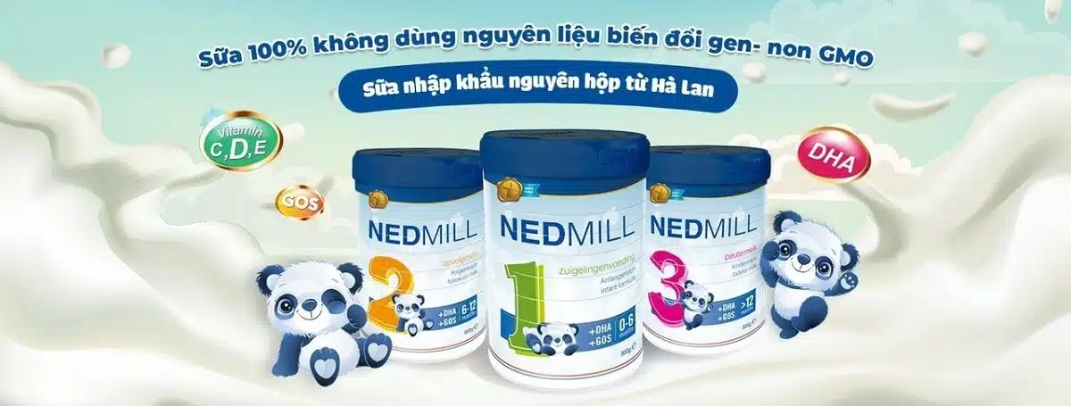Banner Thương Hiệu Sữa NEDMILL