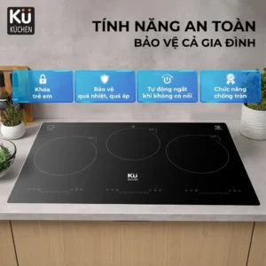 bếp điện từ 3 ngăn KUCHEN KU MI918 - HInh 04