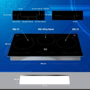 bếp điện từ 3 ngăn KUCHEN KU MI918 - HInh 07
