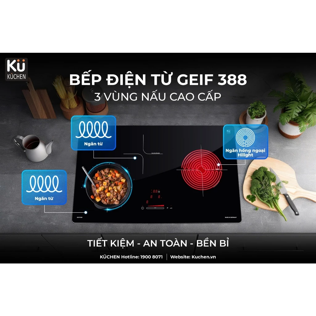 Bếp Điện Từ KUCHEN KU GEIF 388 - Hinh 03