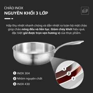 Chảo Inox OLIVO 2685 - Hình 07