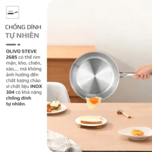 Chảo Inox OLIVO 2685 - Hình 08
