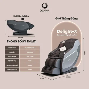 Ghế massage Delight X Ogawa OGVN-5574 chính hãng - Hinh 09