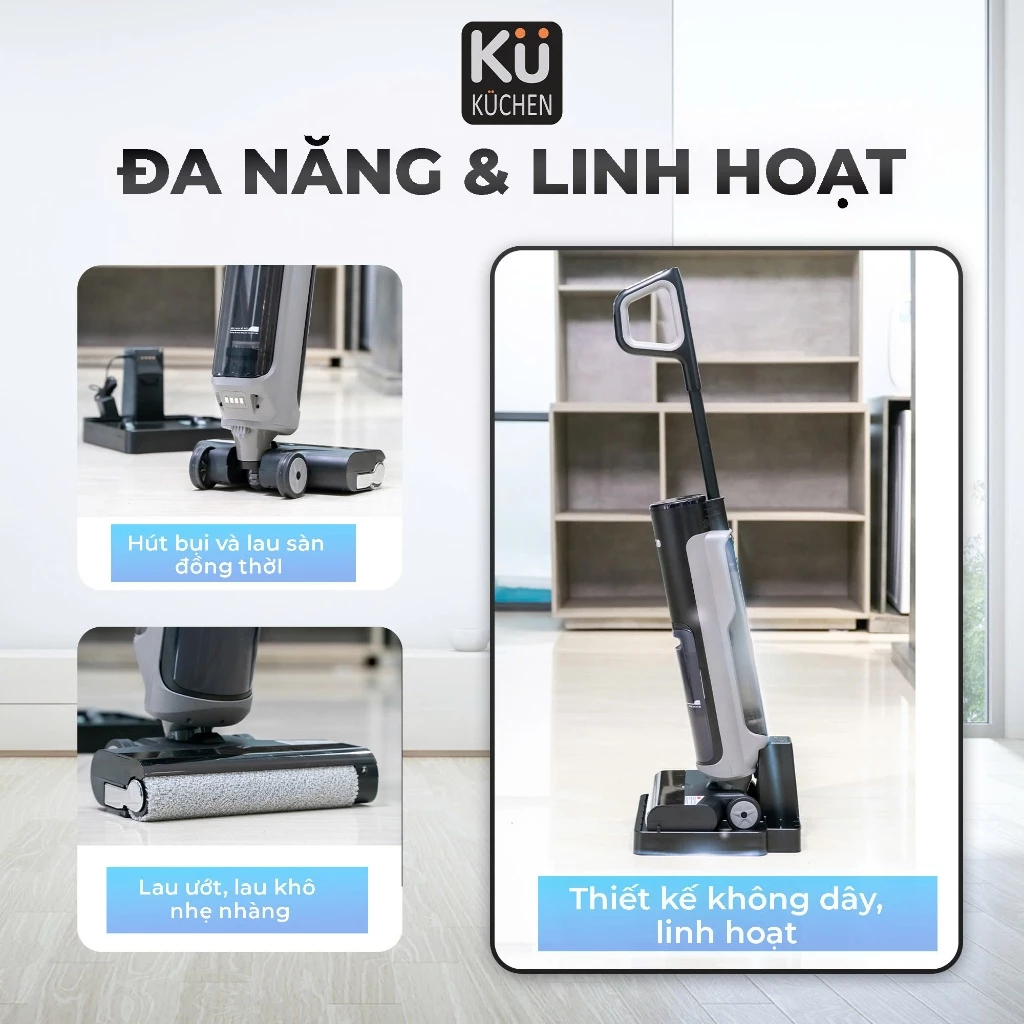 Máy Lau Sàn Cầm Tay KU FLL2405 - Hinh 010