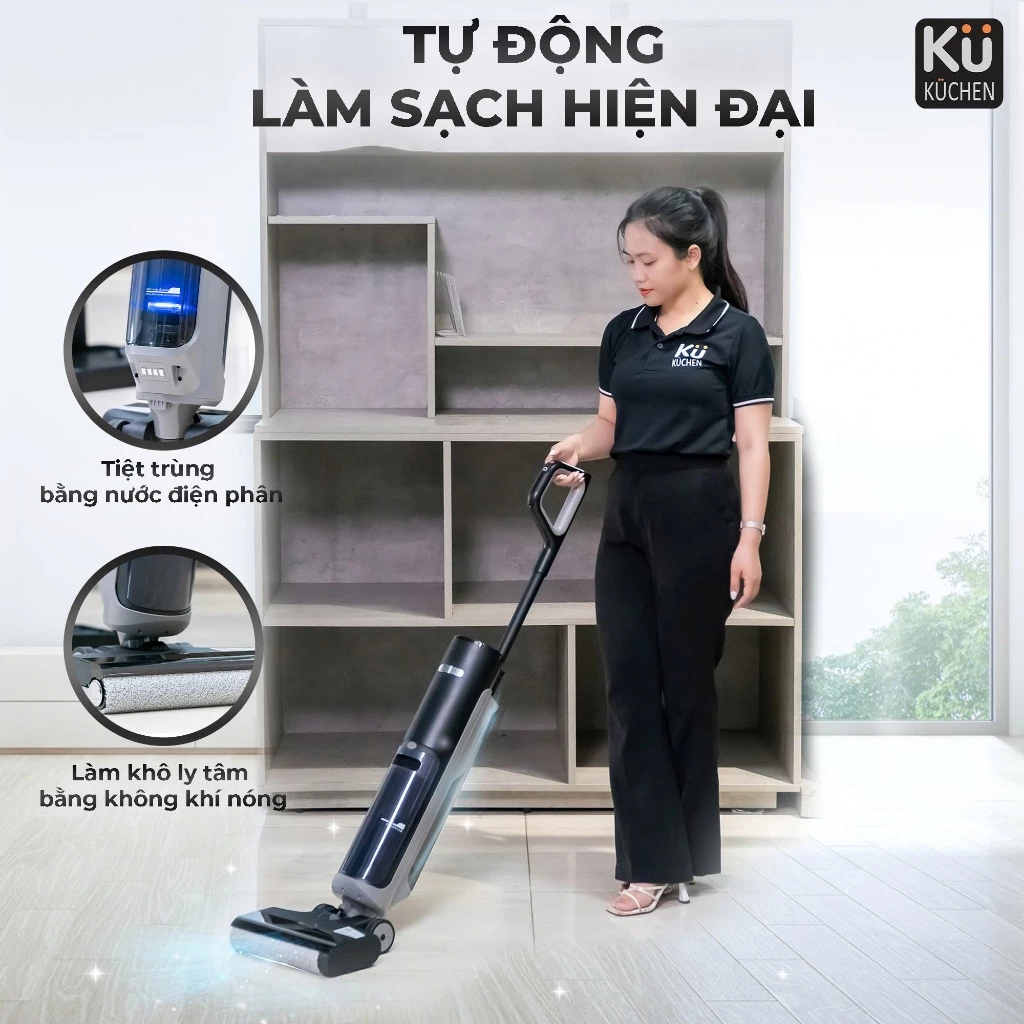 Máy Lau Sàn Cầm Tay KU FLL2405 - Hinh 09