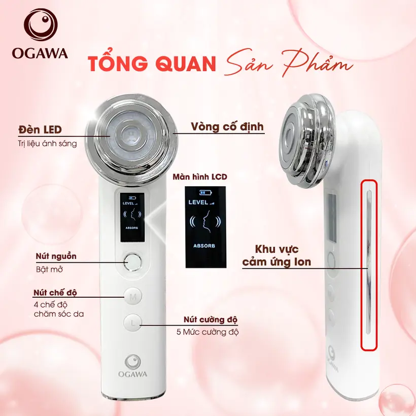Máy nâng cơ mặt RF Ogawa OB-063 chính hãng - Hinh 09