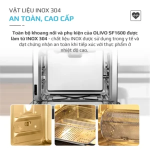 Nồi Chiên Hấp Đa Năng OLIVO SF1600 - Hình 08