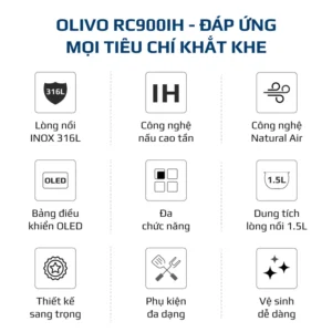 Nồi cơm cao tần OLIVO RC900IH - hinh 06
