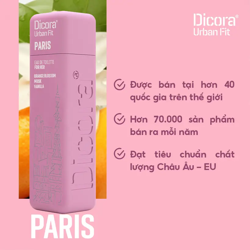 Nước Hoa Dicora Urban Fit Paris Dành Cho Nữ 100ml - Hinh 06
