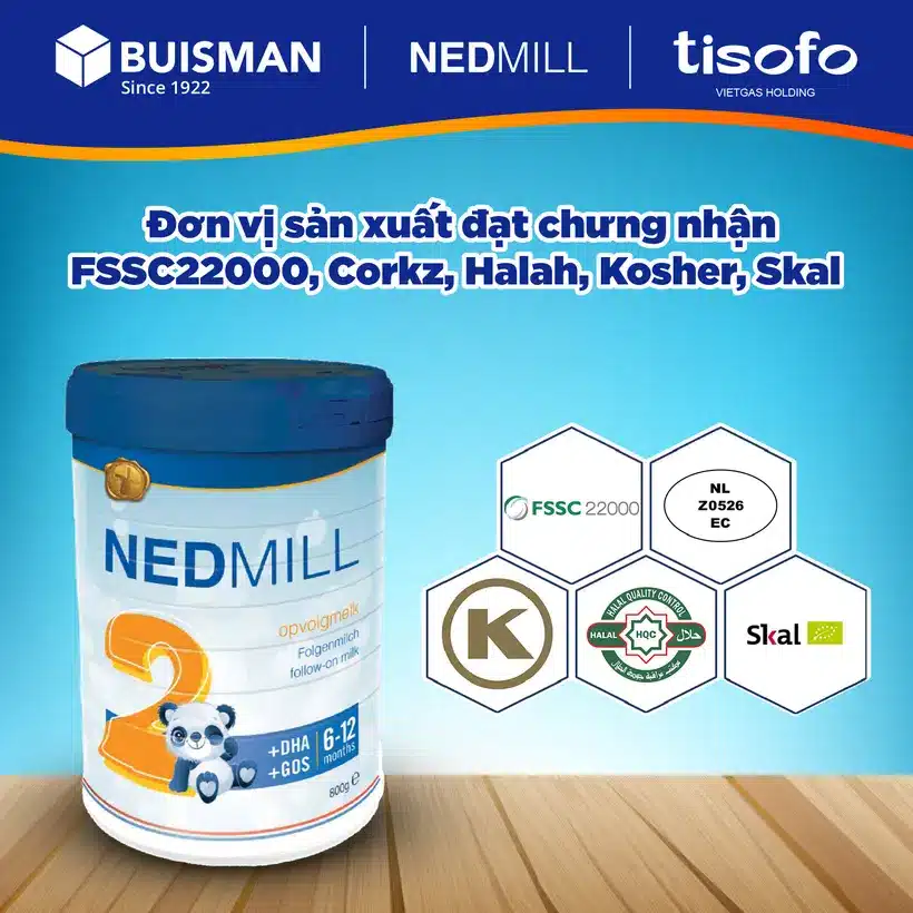 Sữa công thức Nedmill Stage 2 - Hình 4