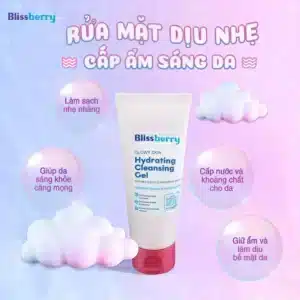 Sữa Rửa Mặt Dịu Nhẹ, Cấp Ẩm & Làm Sáng Da Blissberry 100ml - Hinh 03