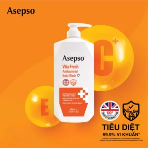 Sữa tắm kháng khuẩn ASEPSO dưỡng sáng da
