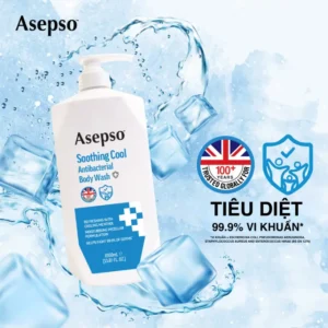 Sữa tắm kháng khuẩn ASEPSO sạch sâu mát lạnh – hINH 2