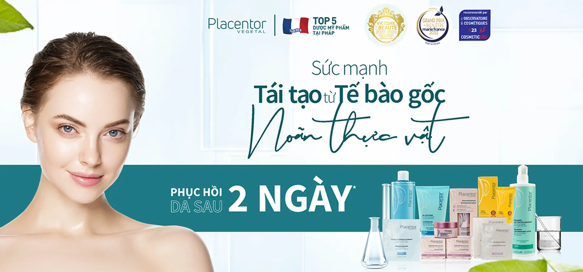 banner thương hiệu mỹ phẩm Placentor