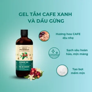 Gel Tắm Green Pharmacy Cà Phê Xanh & Dầu Gừng 500ml - Hinh 01
