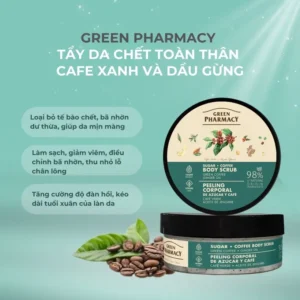 Tẩy Da Chết Toàn Thân Green Pharmacy Cà Phê Xanh & Dầu Gừng 200ml – HÌnh 02
