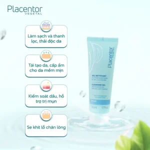 Gel rửa mặt sạch sâu từ thực vật Placentor Cleansing Gel Face 50ml – HInh 03