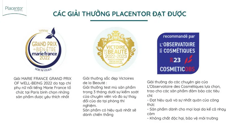 Các giải thưởng