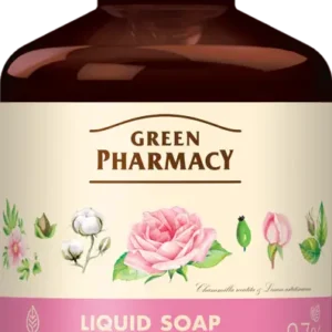 Xà Phòng Rửa Tay Green Pharmacy Hoa Hồng & Bông 460ml - HInh 01