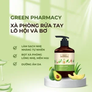 Xà Phòng Rửa Tay Green Pharmacy Lô Hội & Bơ 460ml - Hinh 03