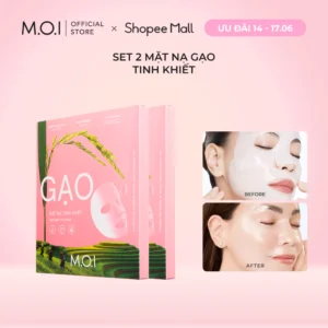 Combo 2 Hộp Mặt Nạ Gạo MOI Tinh Khiết Sáng Da - Hinh 01