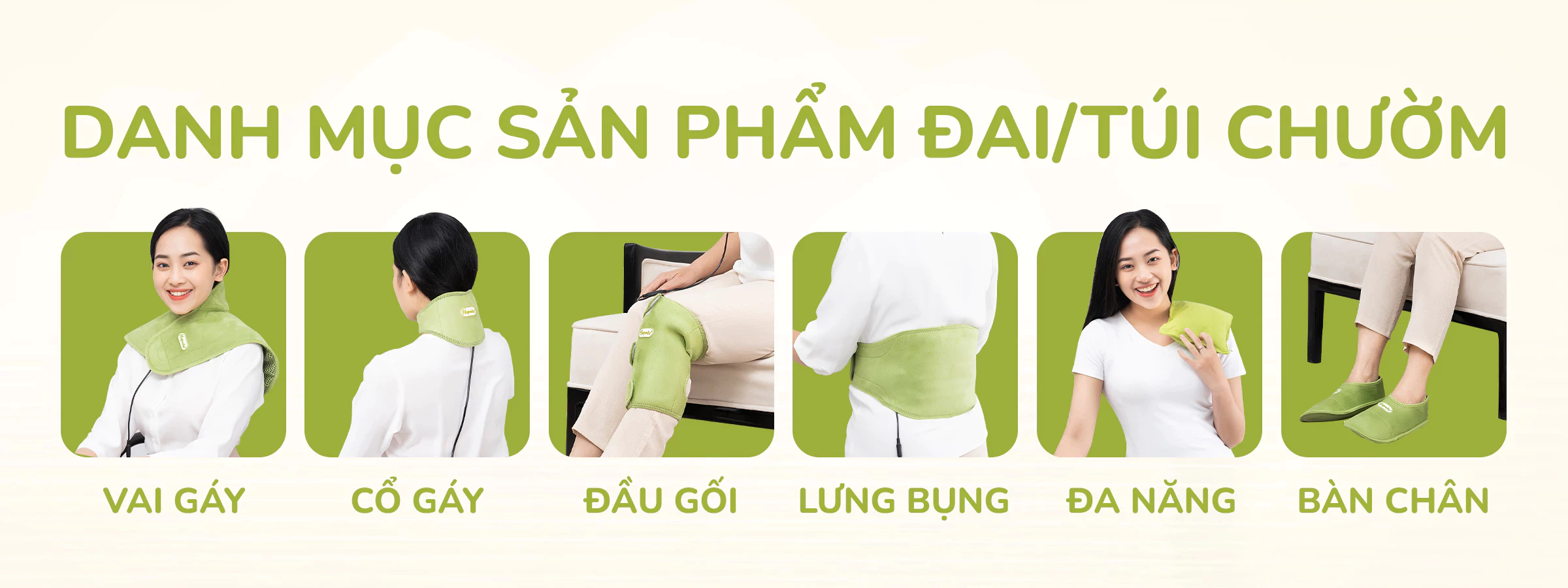 sản phẩm Đai chườm thảo dược HAPAKU