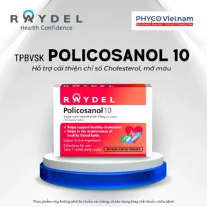 Raydel Policosanol 10 Hỗ Trợ Cholesterol – 30 Viên