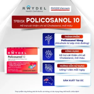 Raydel Policosanol 10 Hỗ Trợ Cholesterol – 30 Viên - HInh 02